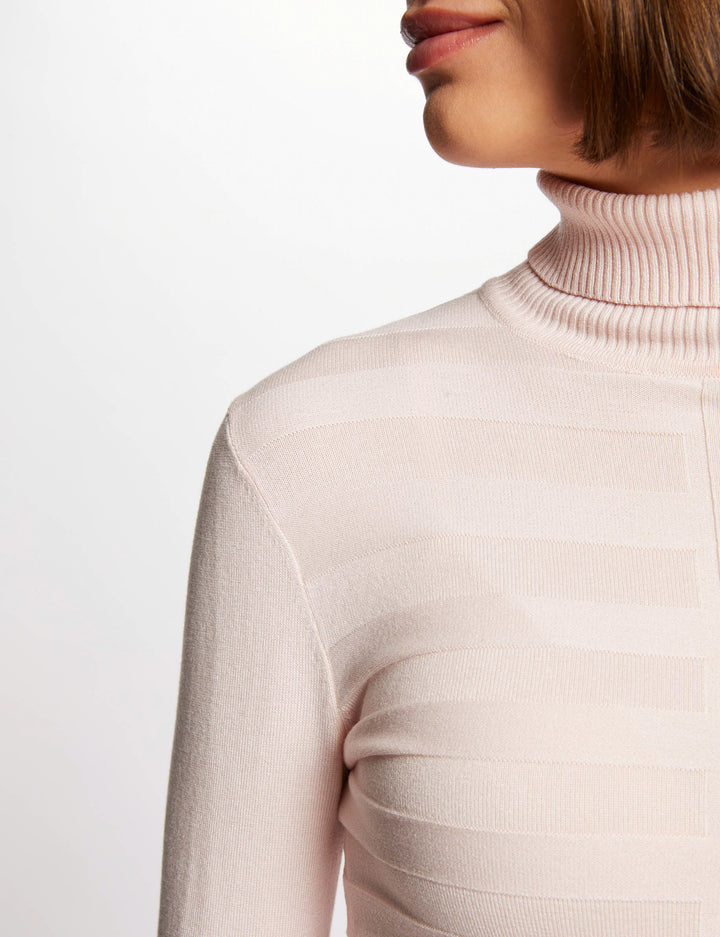 Pull col roulé ajusté