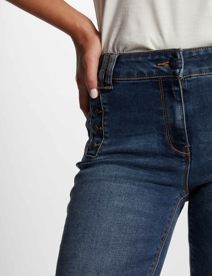 Jeans flare à  pont