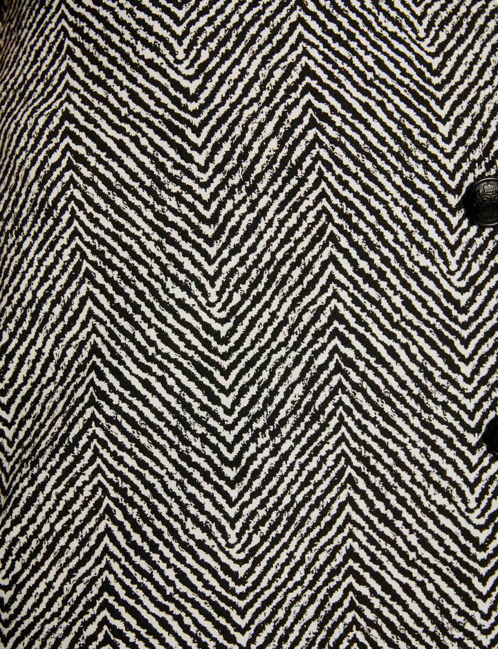 Jupe courte imprimé chevron