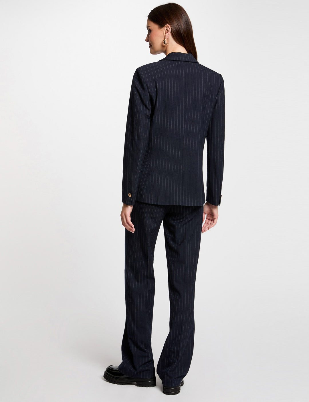Pantalon flare à  rayures