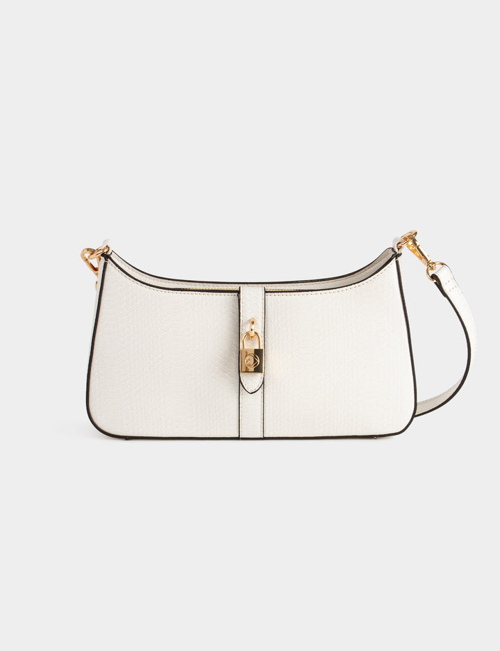 Sac aspect croco avec cadenas