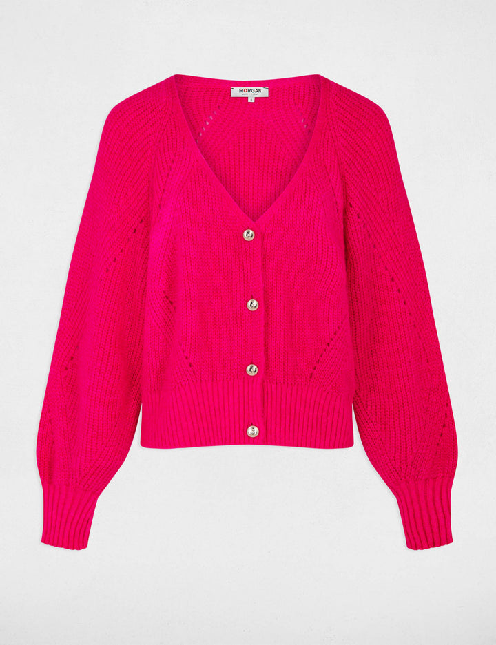 Gilet manches longues boutonné