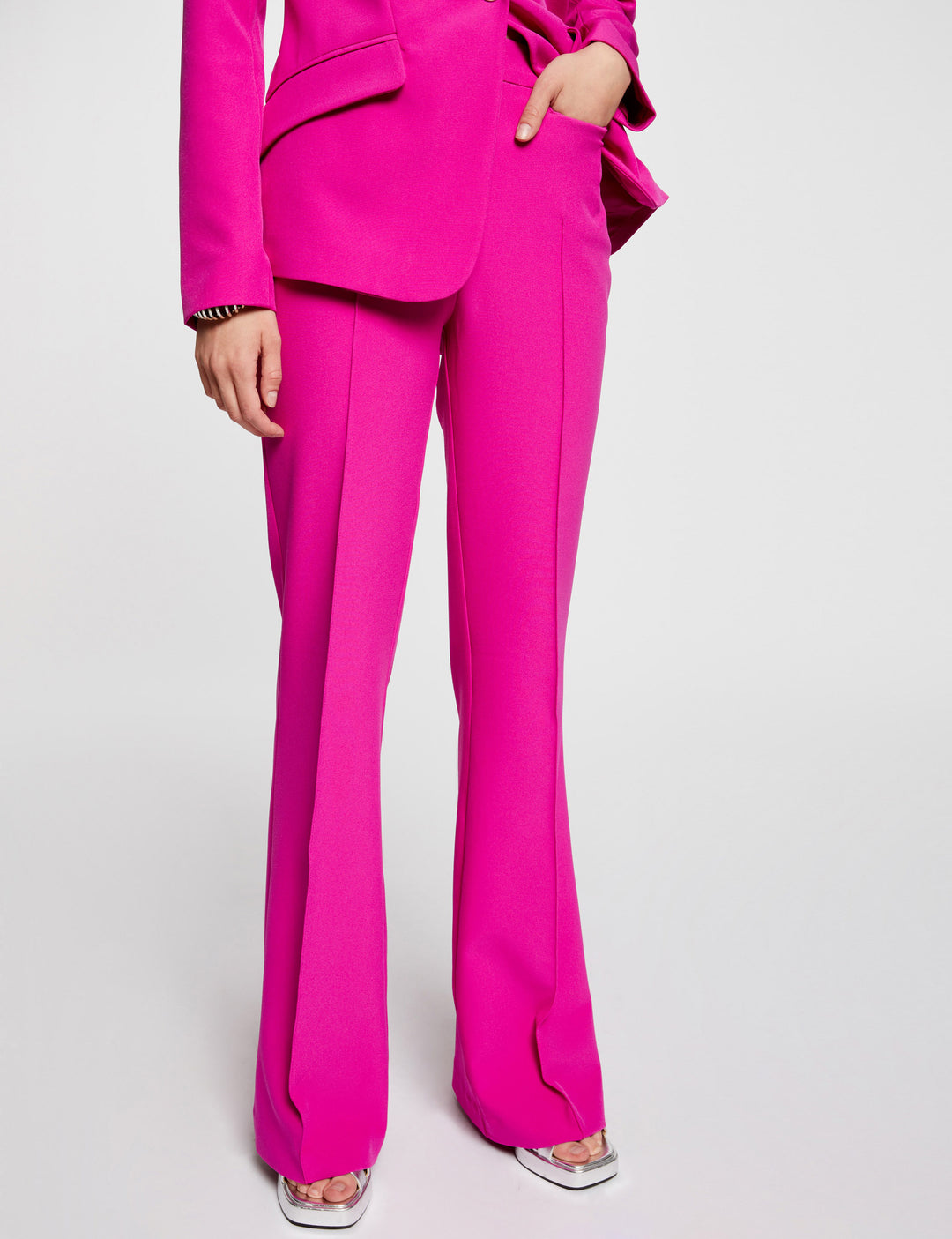 Pantalon bootcut à  pinces