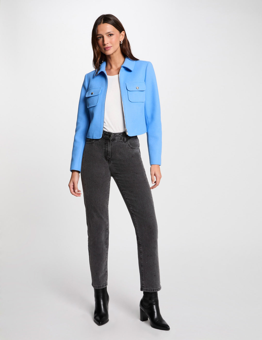 Veste courte zippée