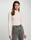 Pull col roulé ajusté