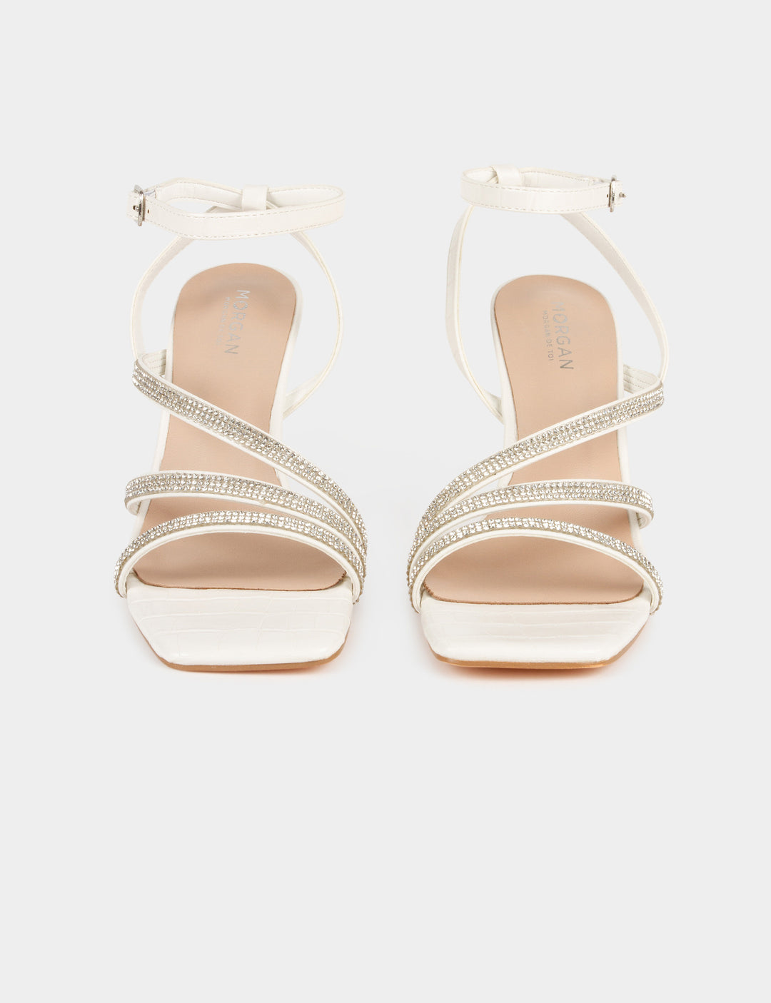 Sandales à  talons avec strass