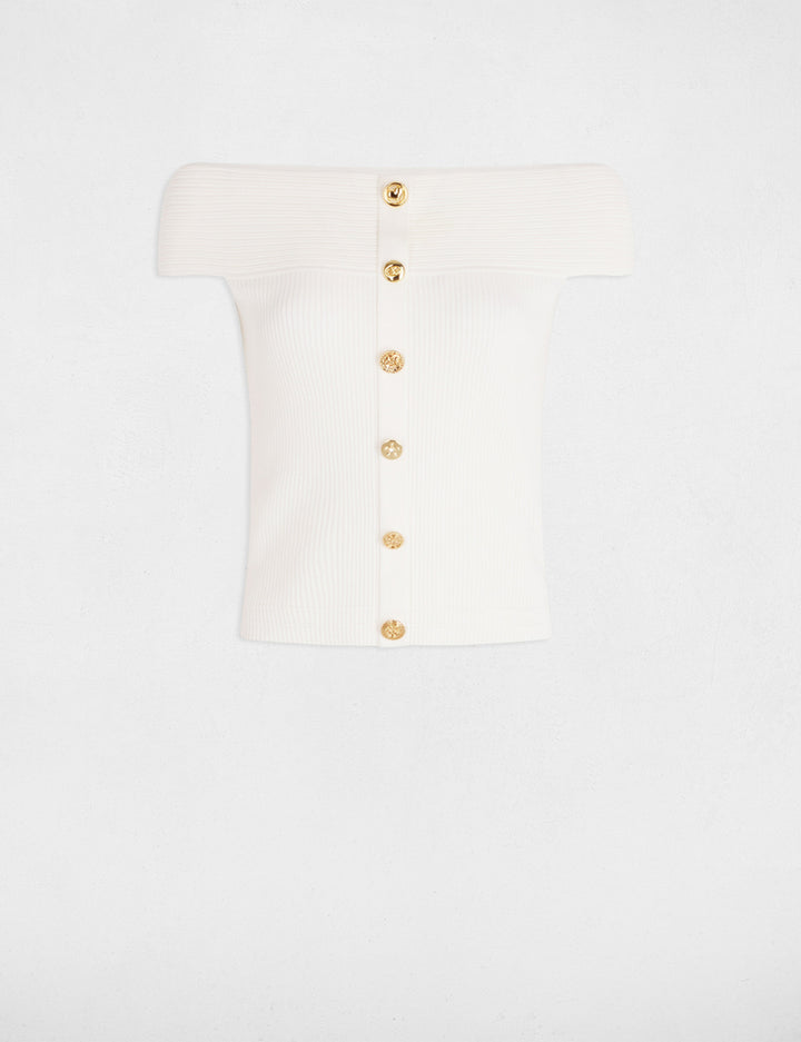 Pull col bardot