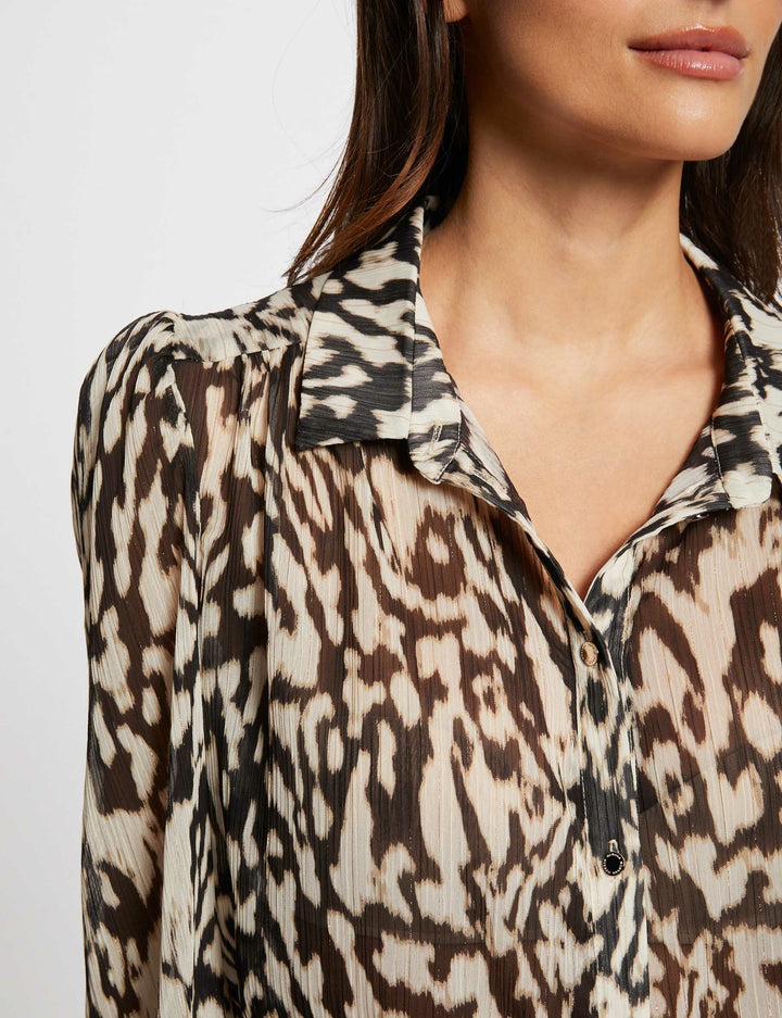 Chemise col à  revers imprimée