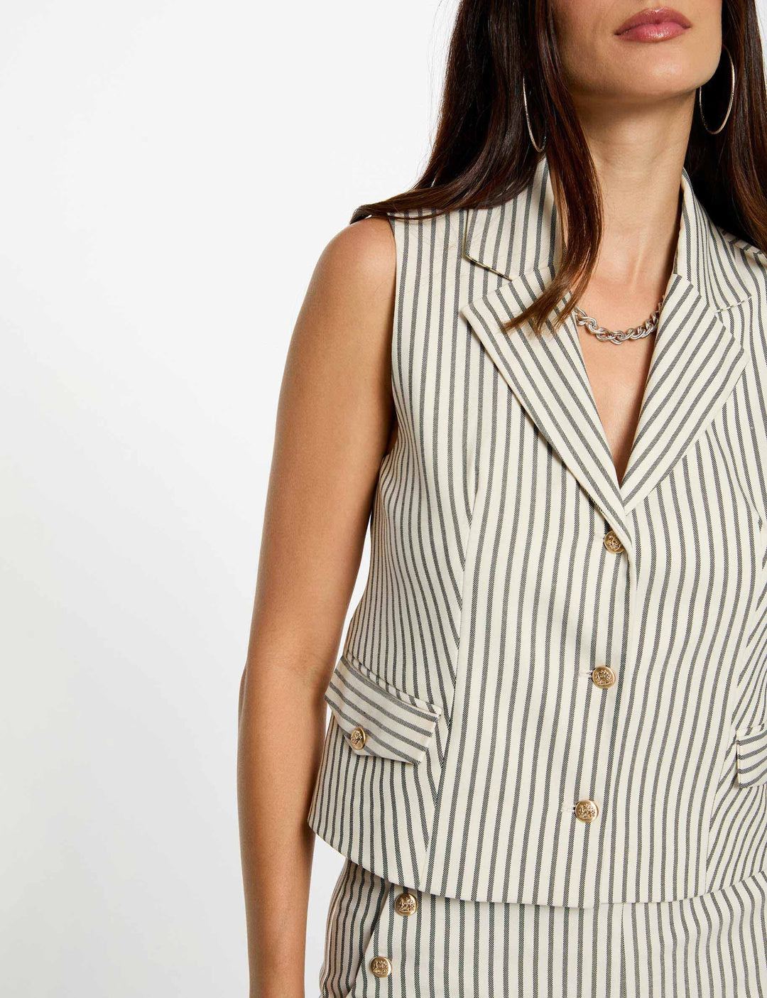 Veste sans manches ajustée