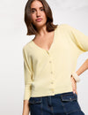Gilet col en V manches longues