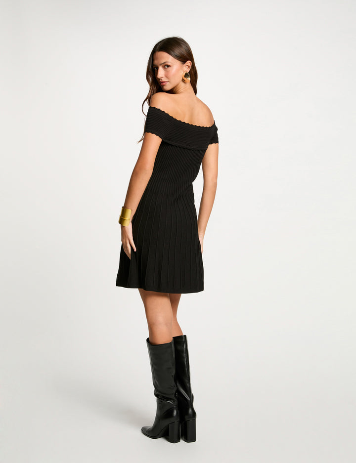 Robe tricot courte trapèze