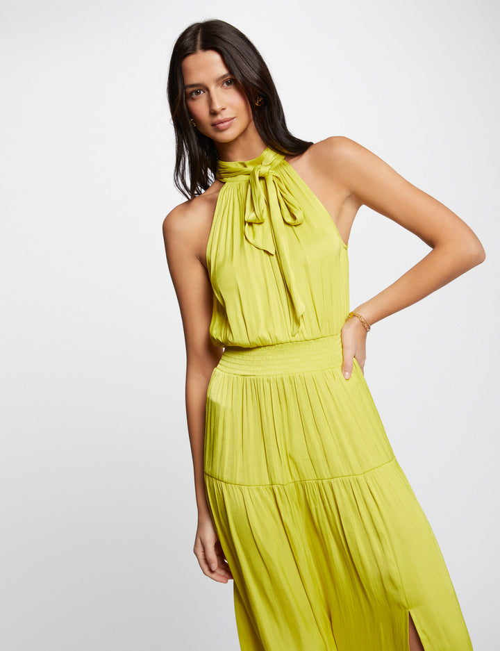Robe longue droite fluide