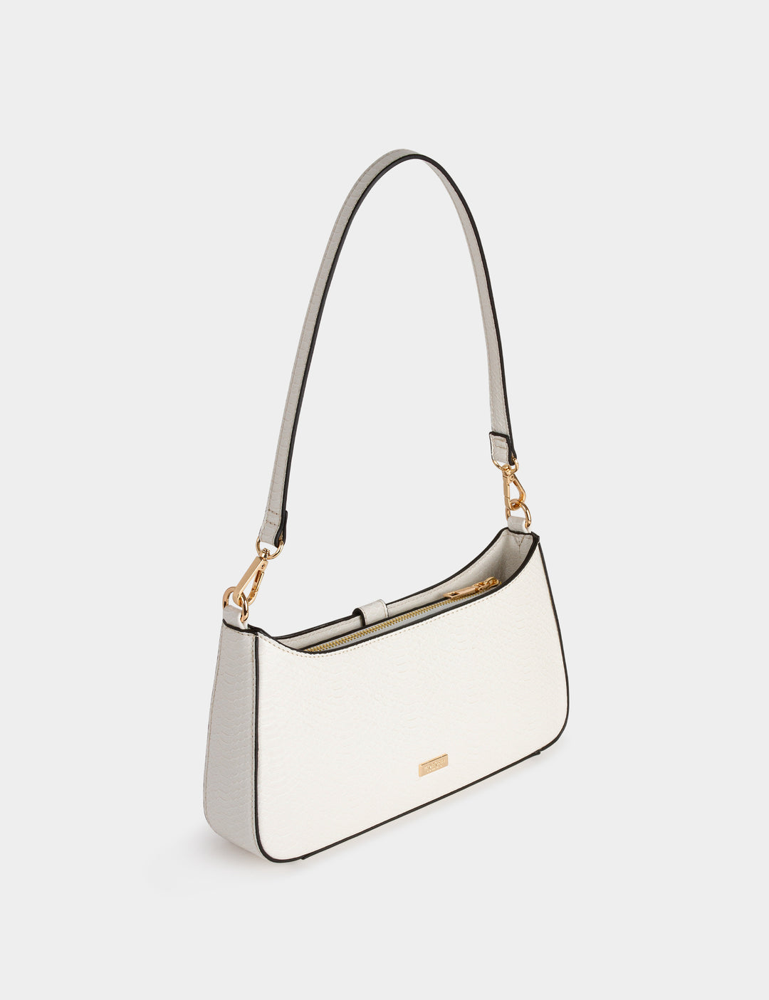 Sac aspect croco avec cadenas