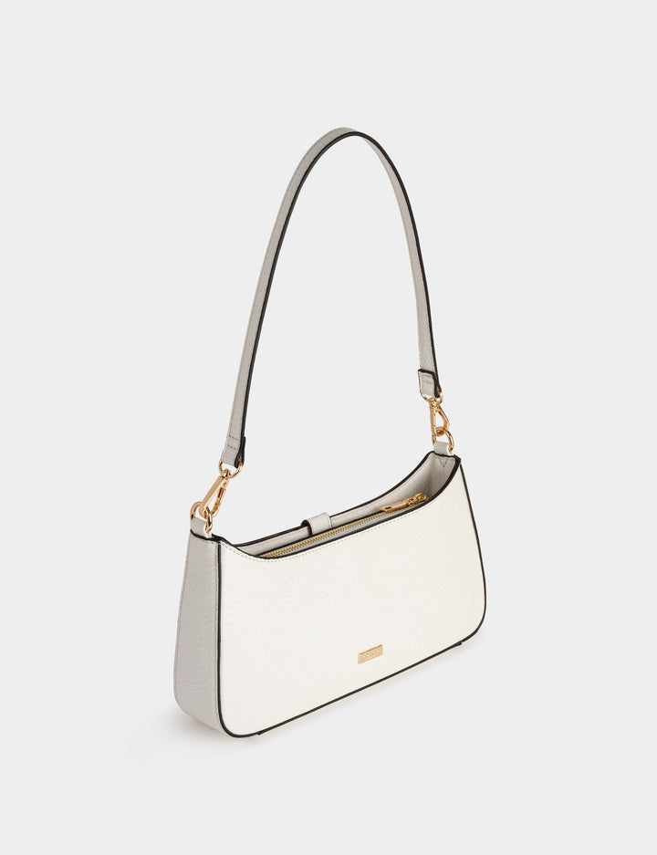 Sac aspect croco avec cadenas