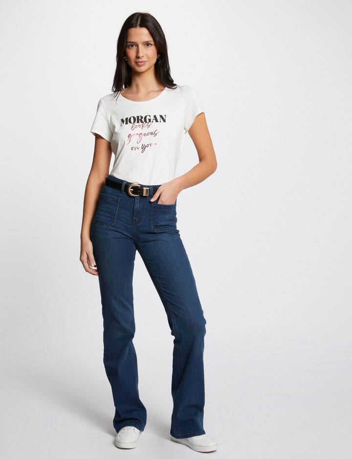 T-shirt à  inscription