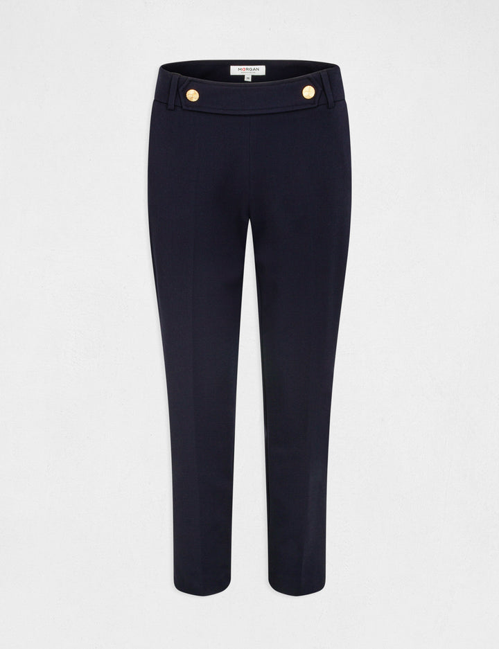 Pantalon tailleur ajusté 7/8ème