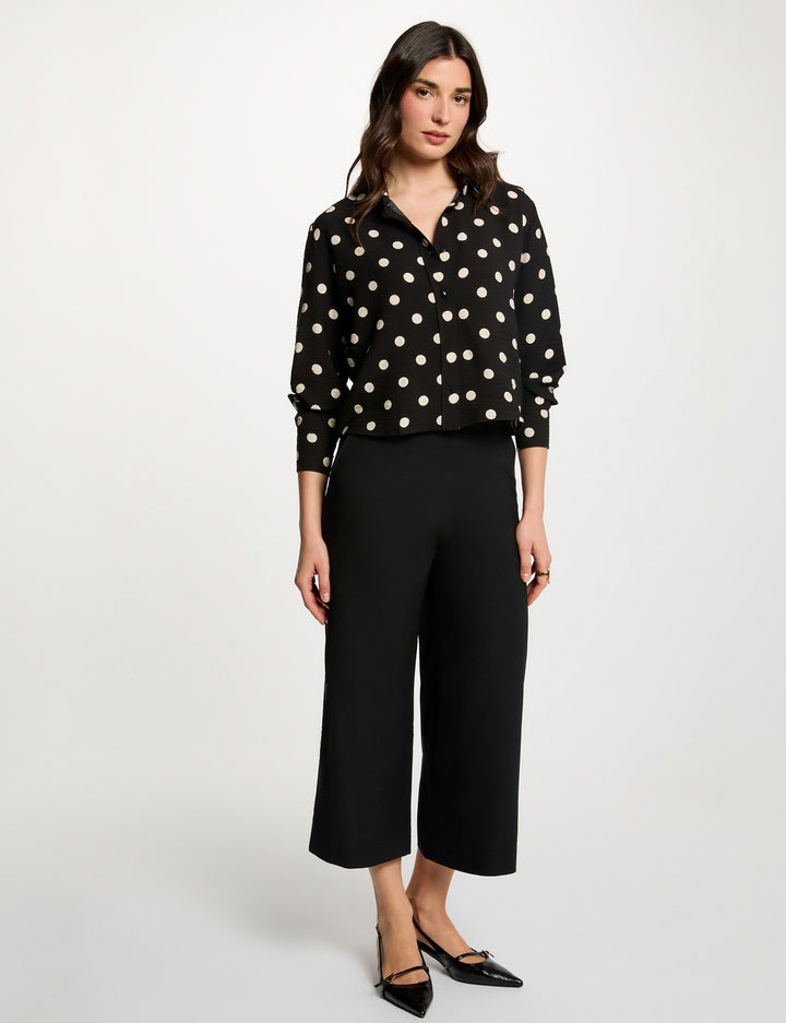 Pantacourt large taille haute