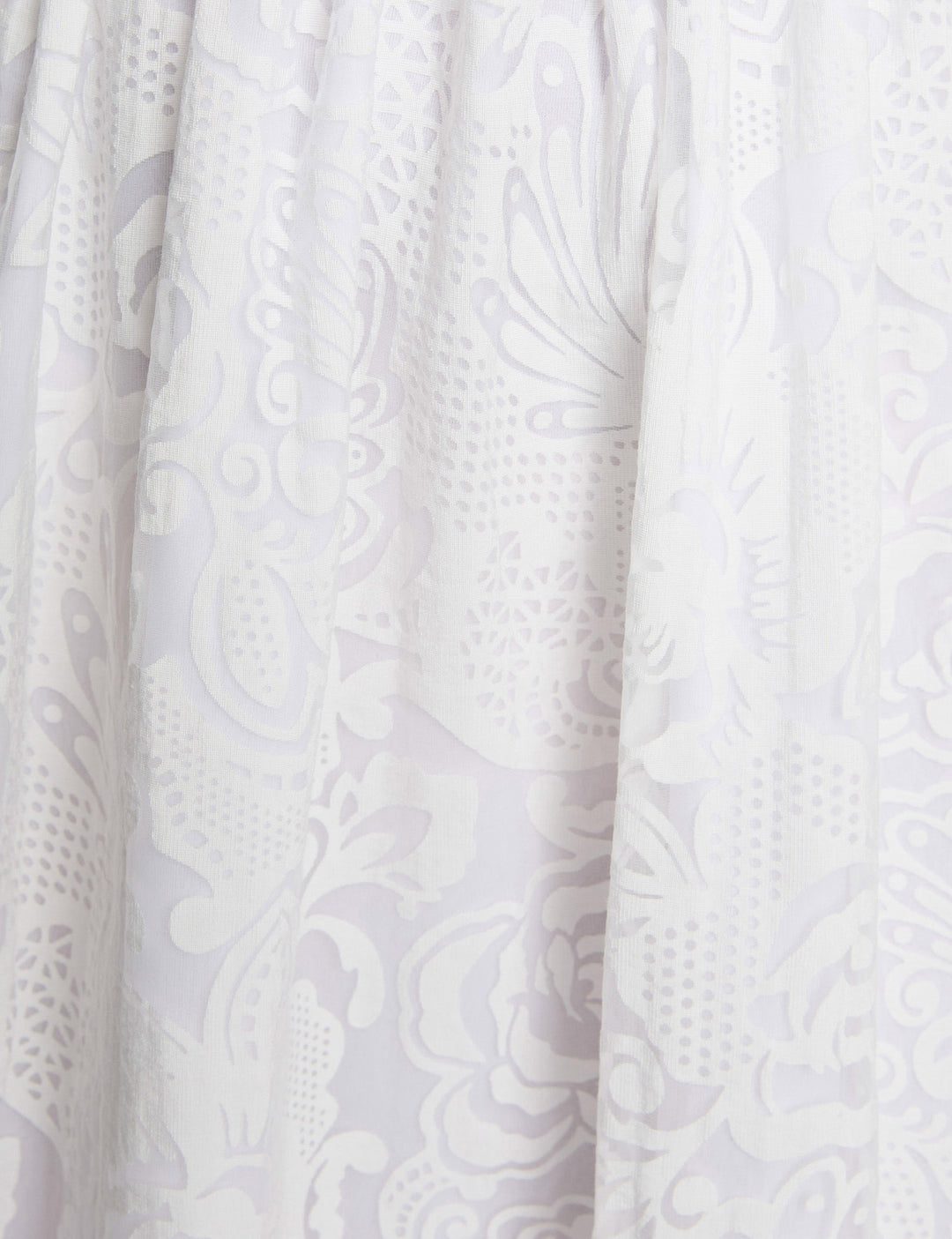 Robe jacquard col v