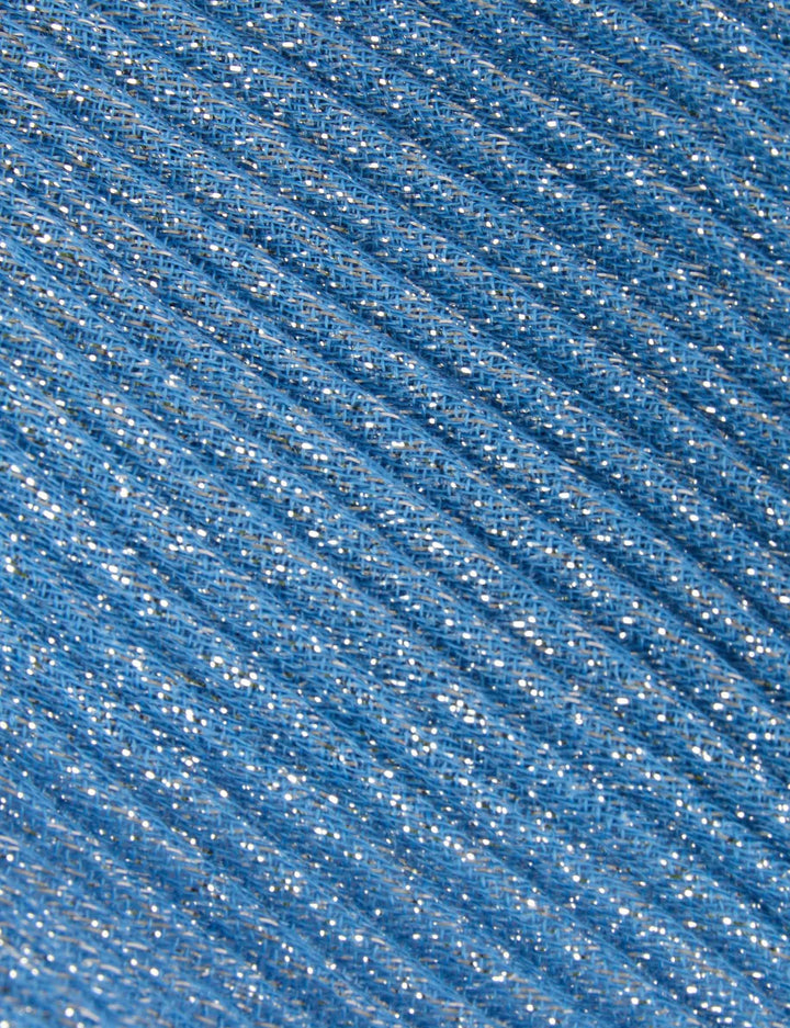 Foulard plissé fils métallisés