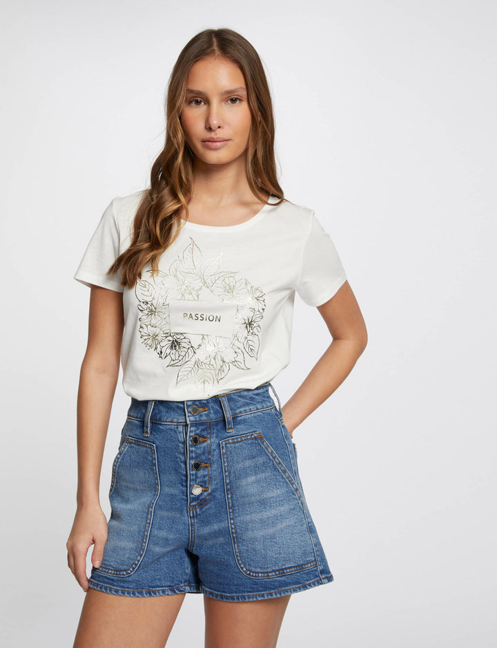 T-shirt à  inscription