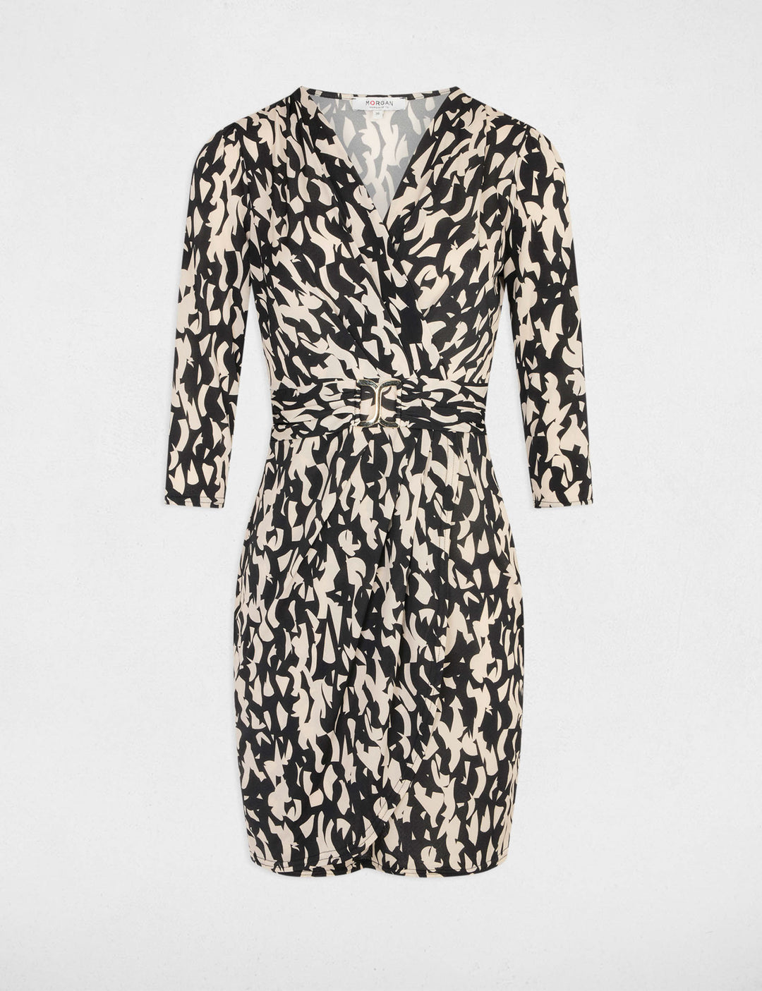 Robe courte cintrée imprimée