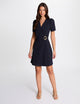 Robe courte cintrée drapée