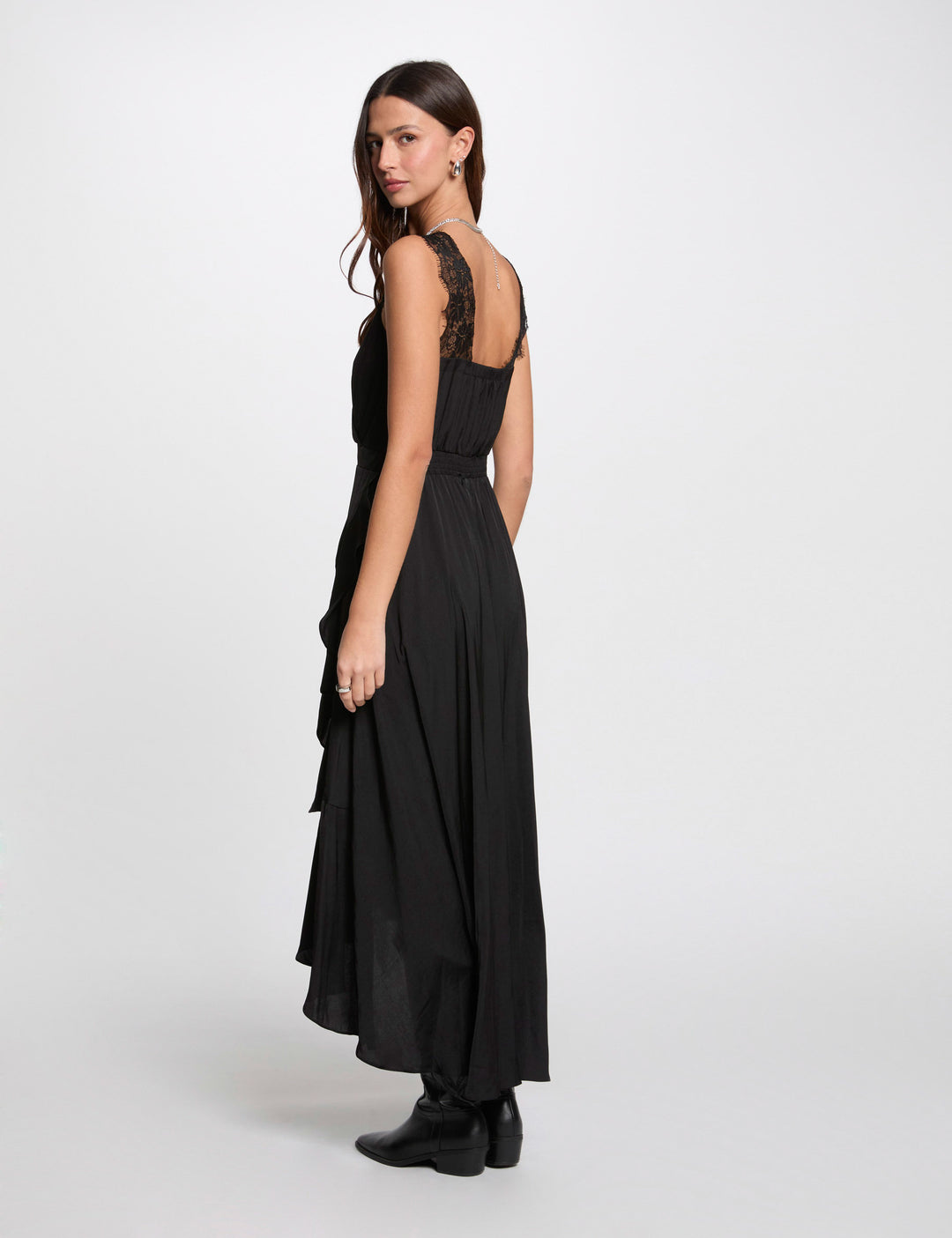 Robe longue droite fluide