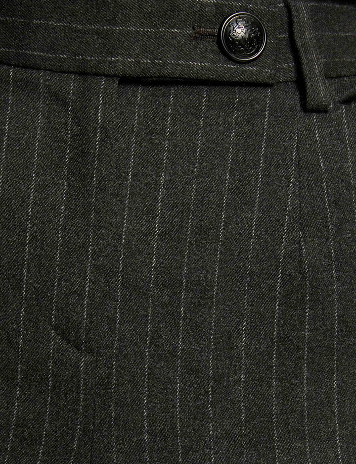 Pantalon large rayé