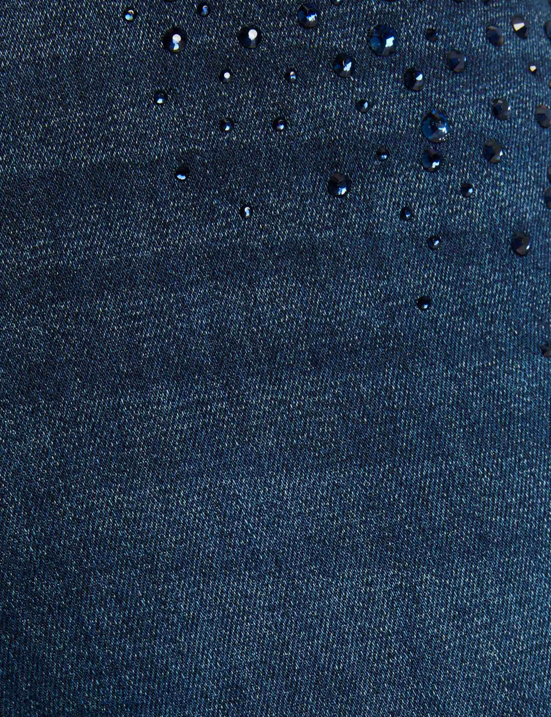 Jeans slim détails strass