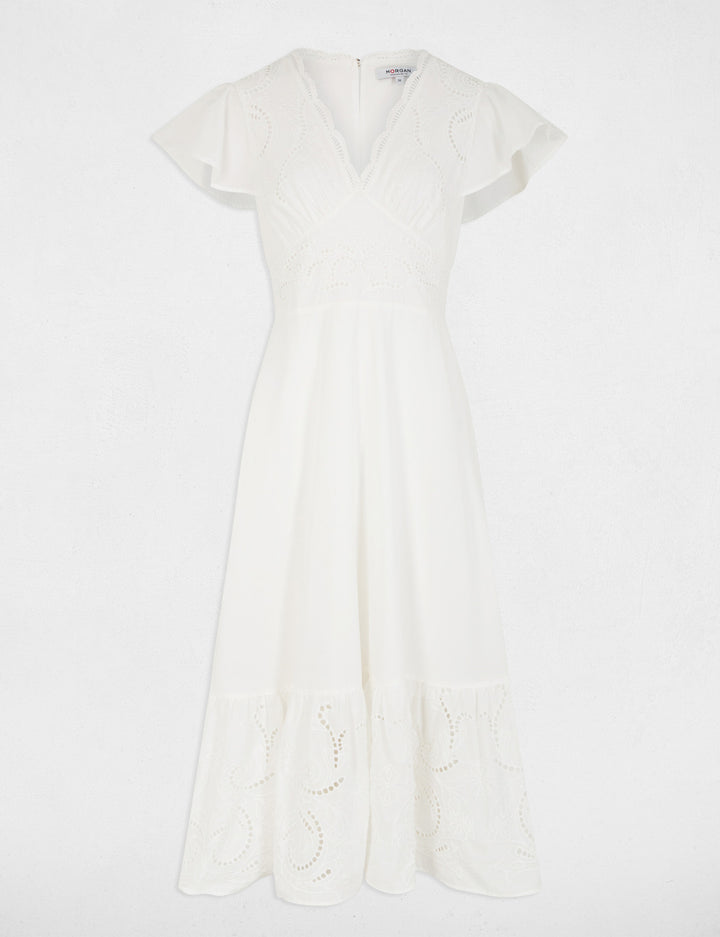 Robe longue broderie