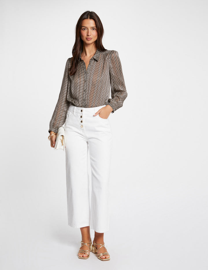 Jeans droit 7/8ème