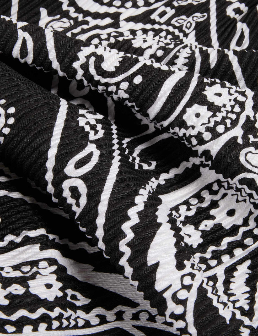 Foulard plissé imprimé