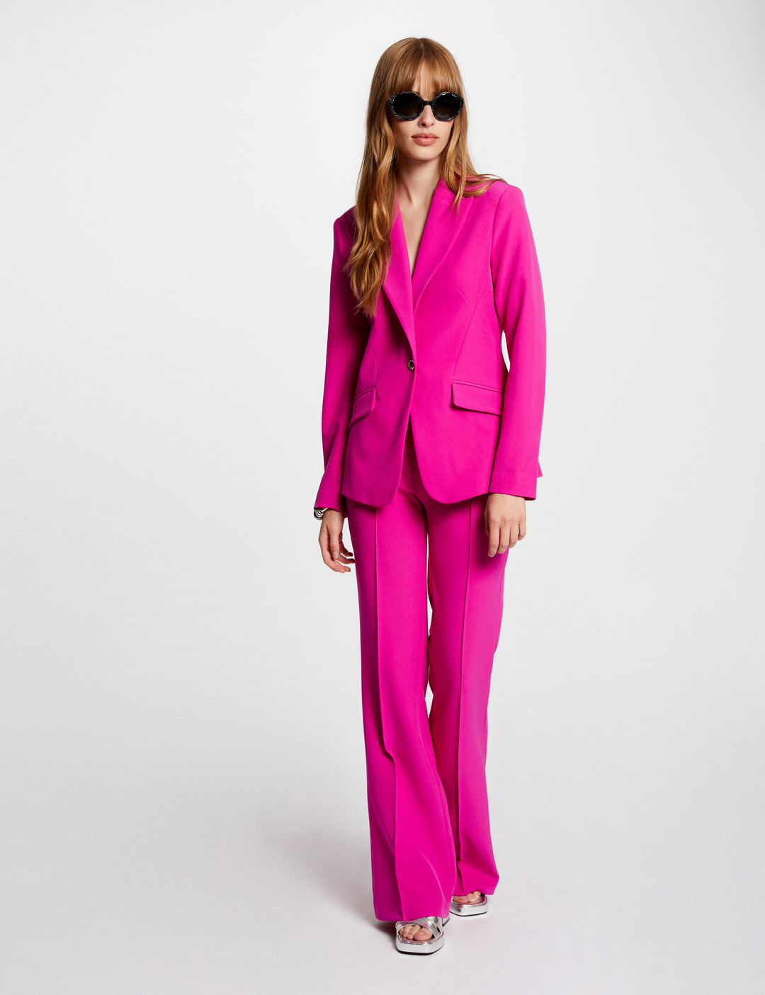 Blazer droit manches longues