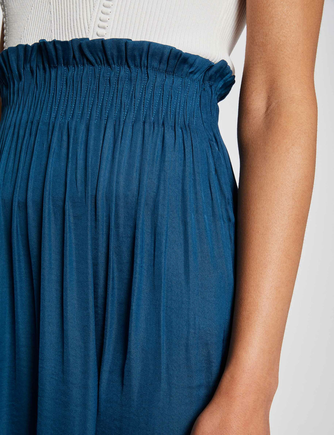 Jupe longue fluide taille élastiquée