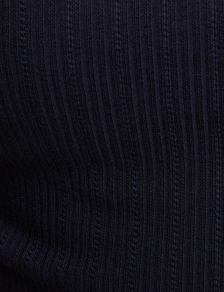 T-shirt manches courtes côtelé