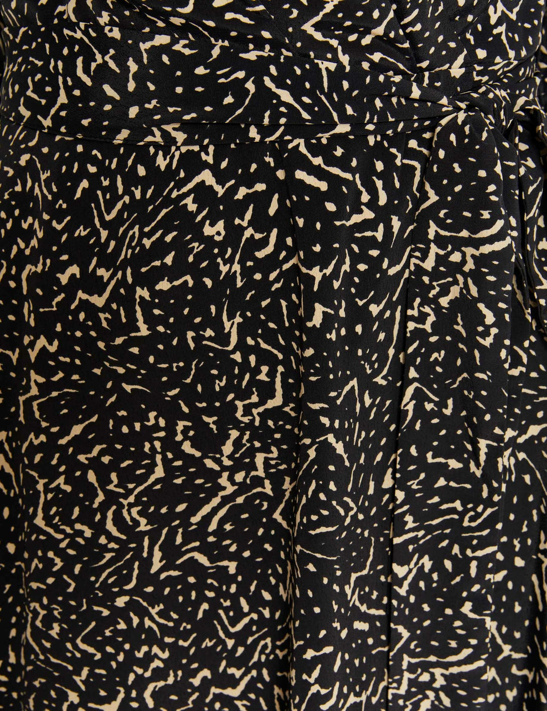 Robe longue portefeuille imprimée