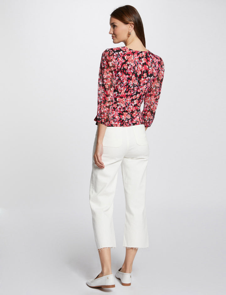 T-shirt manches 3/4 imprimé