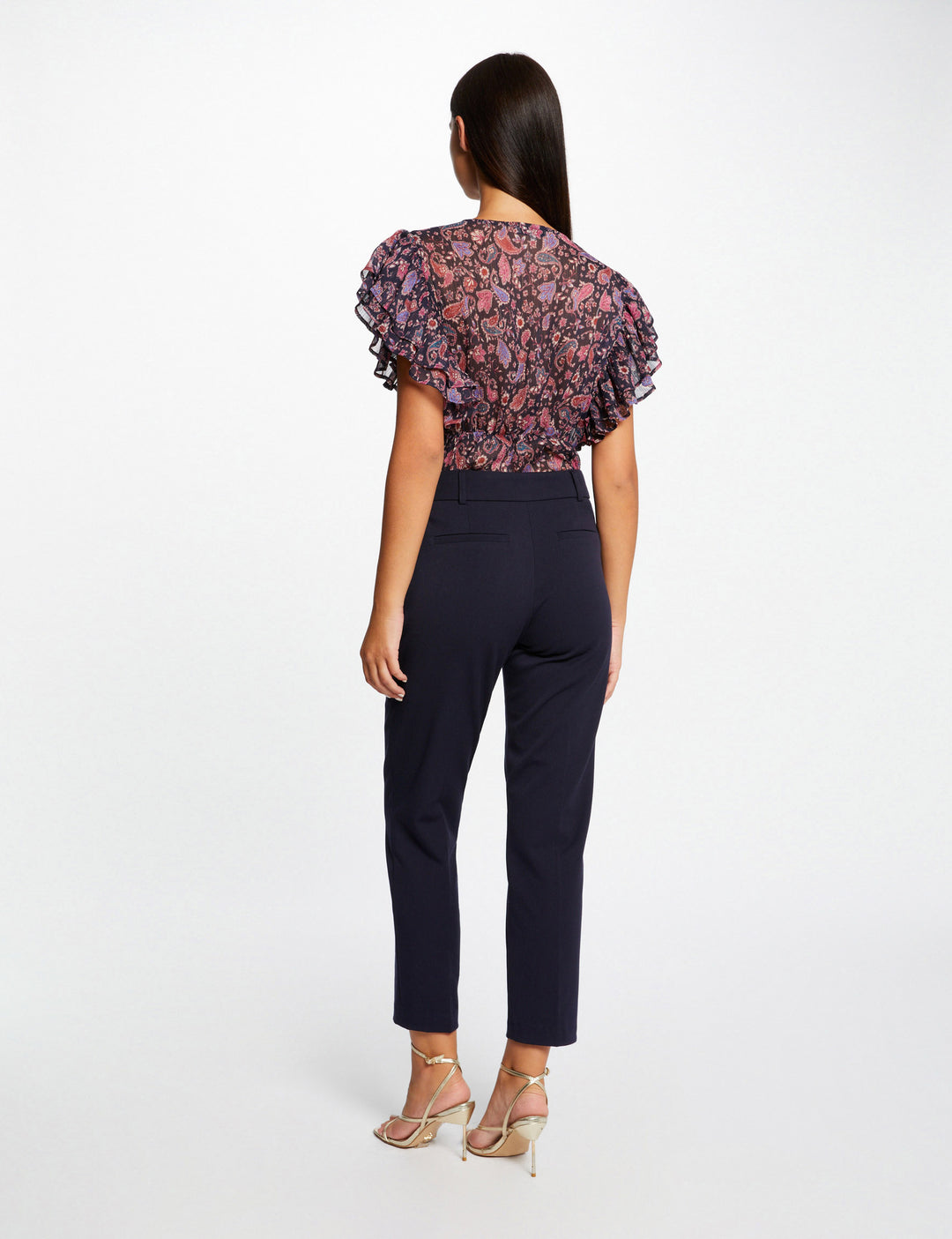 Pantalon tailleur ajusté 7/8ème