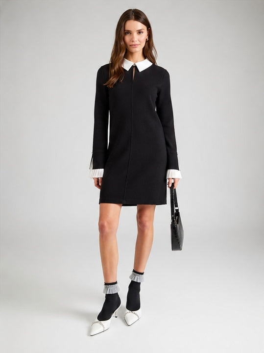 Robe courte à manches longues